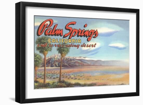 Desert at Palm Springs-null-Framed Art Print