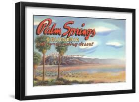 Desert at Palm Springs-null-Framed Art Print