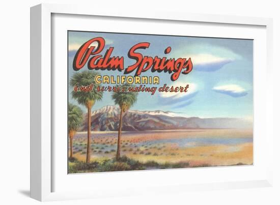 Desert at Palm Springs-null-Framed Art Print