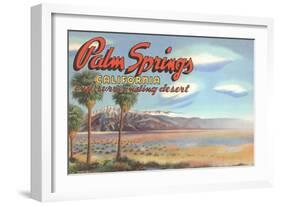 Desert at Palm Springs-null-Framed Art Print