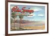 Desert at Palm Springs-null-Framed Art Print