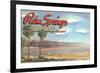 Desert at Palm Springs-null-Framed Art Print