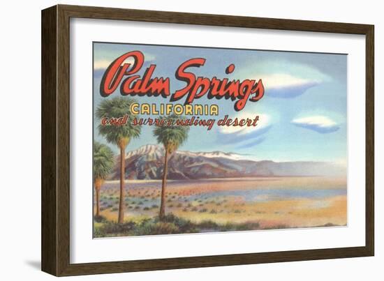 Desert at Palm Springs-null-Framed Premium Giclee Print