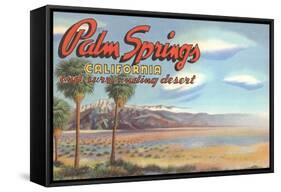 Desert at Palm Springs-null-Framed Stretched Canvas