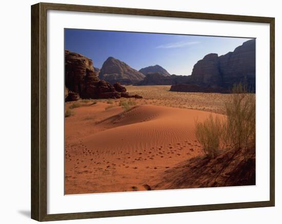 Desert at Wadi Rum, Jordan, Middle East-Fred Friberg-Framed Photographic Print