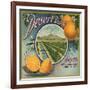 Desert Brand - Phoenix, Arizona - Citrus Crate Label-Lantern Press-Framed Art Print