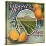 Desert Brand - Phoenix, Arizona - Citrus Crate Label-Lantern Press-Stretched Canvas