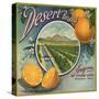 Desert Brand - Phoenix, Arizona - Citrus Crate Label-Lantern Press-Stretched Canvas