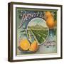 Desert Brand - Phoenix, Arizona - Citrus Crate Label-Lantern Press-Framed Art Print