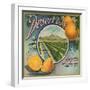 Desert Brand - Phoenix, Arizona - Citrus Crate Label-Lantern Press-Framed Art Print