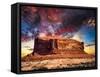 Desert Butte in Utah-Dean Fikar-Framed Stretched Canvas