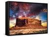 Desert Butte in Utah-Dean Fikar-Framed Stretched Canvas