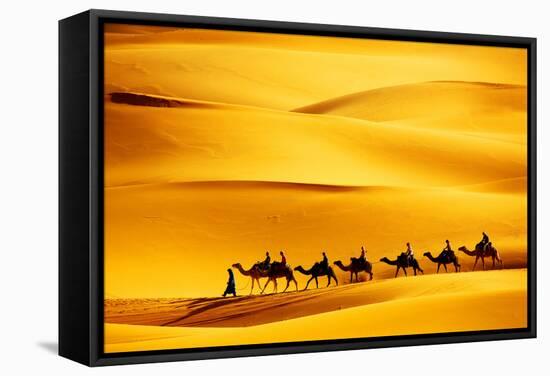 Desert Caravan-rechitansorin-Framed Stretched Canvas