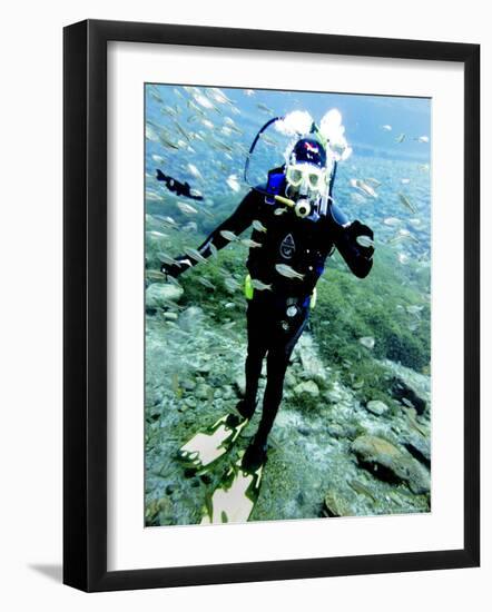 Desert Diving, Toyahvale, Texas-Lm Otero-Framed Photographic Print