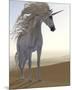 Desert Dune Unicorn-null-Mounted Premium Giclee Print