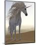 Desert Dune Unicorn-null-Mounted Art Print