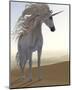 Desert Dune Unicorn-null-Mounted Art Print