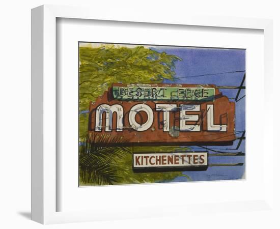 Desert Edge Motel, 2006-Lucy Masterman-Framed Giclee Print