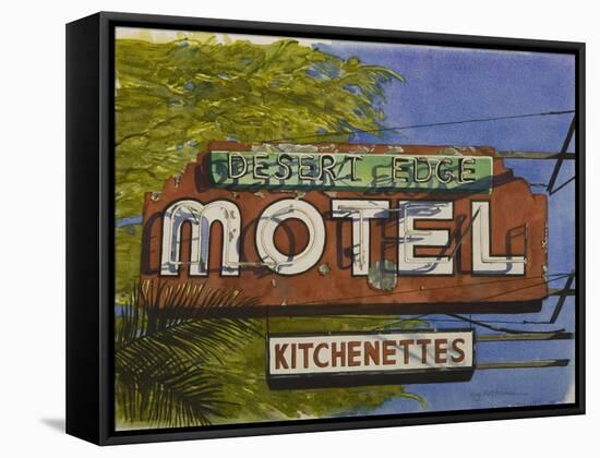 Desert Edge Motel, 2006-Lucy Masterman-Framed Stretched Canvas