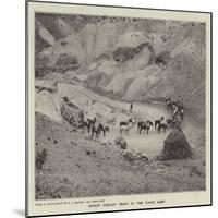 Desert Freight Train at the Borax Camp-null-Mounted Giclee Print