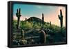 Desert Garden in Arizona-null-Framed Poster