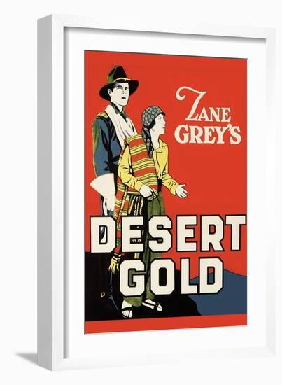 Desert Gold-Zane Grey-Framed Art Print