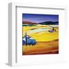 Desert Heat-Maya Green-Framed Art Print