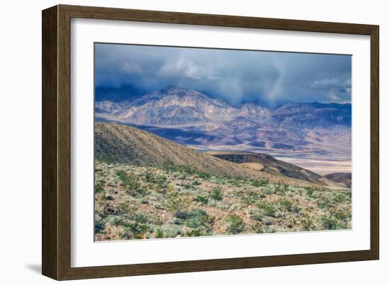 Desert Hills and Spring Storm, Death Valley-null-Framed Photographic Print