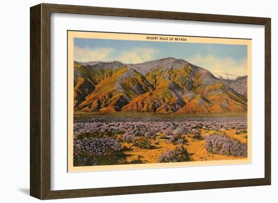 Desert Hills of Nevada-null-Framed Art Print