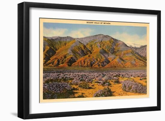 Desert Hills of Nevada-null-Framed Art Print