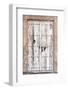 Desert Home - Ancient White Wooden Door-Philippe HUGONNARD-Framed Photographic Print