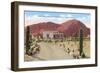 Desert Home, Camelback Mountain, Phoenix, Arizona-null-Framed Art Print