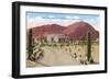 Desert Home, Camelback Mountain, Phoenix, Arizona-null-Framed Art Print