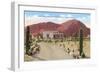 Desert Home, Camelback Mountain, Phoenix, Arizona-null-Framed Art Print
