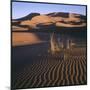 Desert Landscape at Merzouga, Morocco, North Africa-null-Mounted Photographic Print