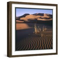 Desert Landscape at Merzouga, Morocco, North Africa-null-Framed Photographic Print