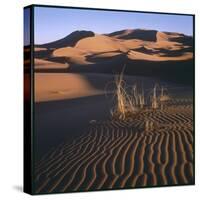 Desert Landscape at Merzouga, Morocco, North Africa-null-Stretched Canvas