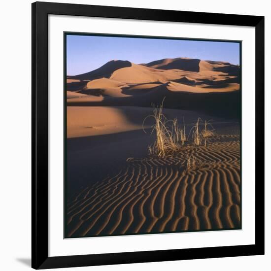 Desert Landscape at Merzouga, Morocco, North Africa-null-Framed Photographic Print