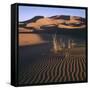 Desert Landscape at Merzouga, Morocco, North Africa-null-Framed Stretched Canvas