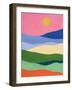 Desert Landscape II-Farida Zaman-Framed Art Print