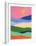 Desert Landscape II-Farida Zaman-Framed Art Print