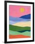 Desert Landscape II-Farida Zaman-Framed Art Print