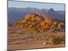 Desert Landscape Near Tafraoute at Sunset, Morocco, North Africa, Africa-null-Mounted Photographic Print