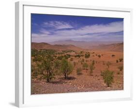 Desert Landscape Near Tafraoute, Morocco, North Africa, Africa-null-Framed Photographic Print