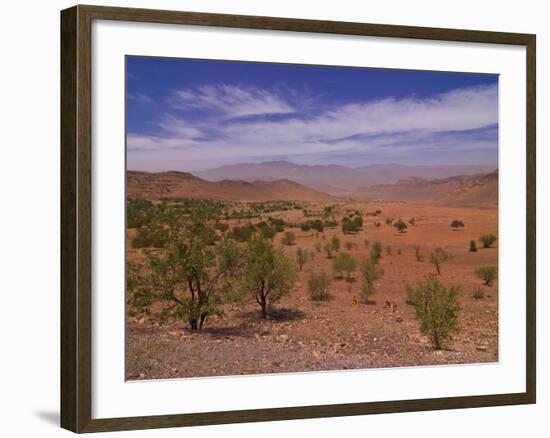 Desert Landscape Near Tafraoute, Morocco, North Africa, Africa-null-Framed Photographic Print