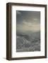 Desert landscape with highway, Wadi Mujib, Kings Highway, Jordan-null-Framed Photographic Print