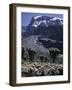 Desert Landscape with Mountain View, Kilimanjaro-Michael Brown-Framed Photographic Print