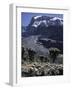 Desert Landscape with Mountain View, Kilimanjaro-Michael Brown-Framed Photographic Print