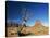 Desert Landscape with Rock Formations and Cliffs in the Background, Monument Valley, Arizona, USA-null-Stretched Canvas