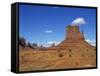 Desert Landscape with Rock Formations in Monument Valley, Arizona, USA-null-Framed Stretched Canvas